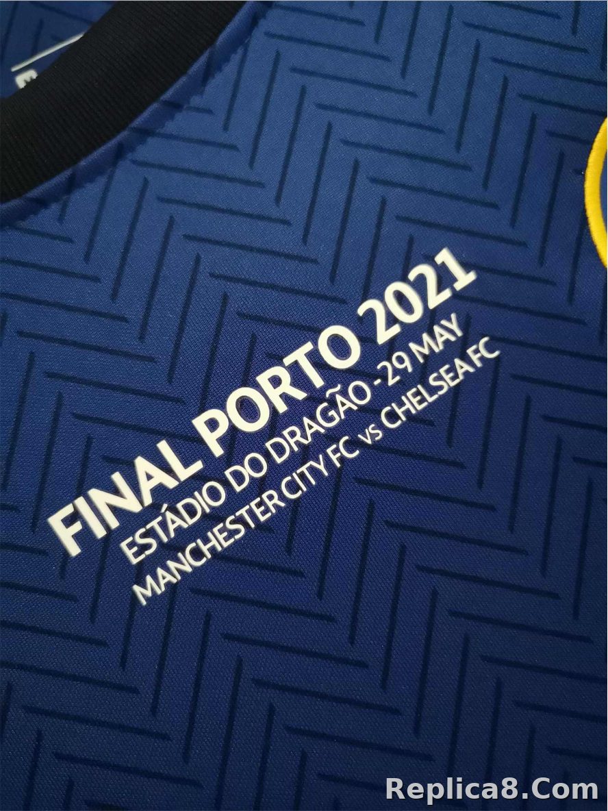 2020-21 Chelsea UCL Final Home Jersey - detail