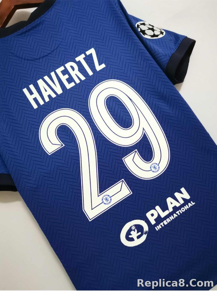2020-21 Chelsea UCL Final Home Jersey - detail