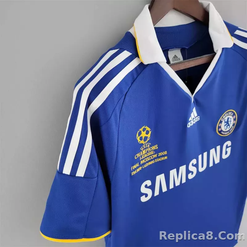 2007-08 Chelsea UCL Final Home Jersey - detail
