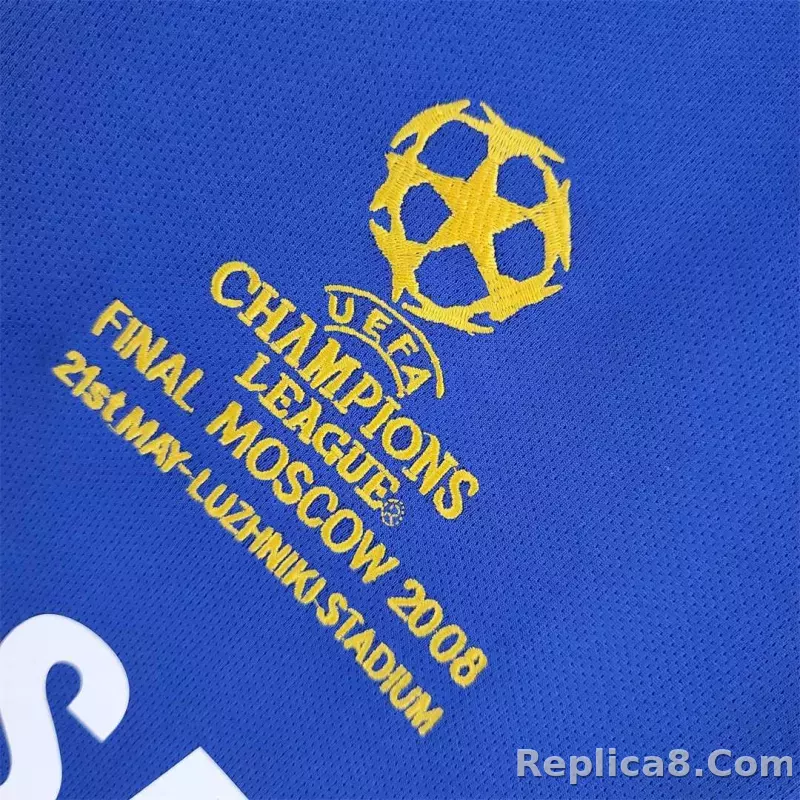 2007-08 Chelsea UCL Final Home Jersey - detail