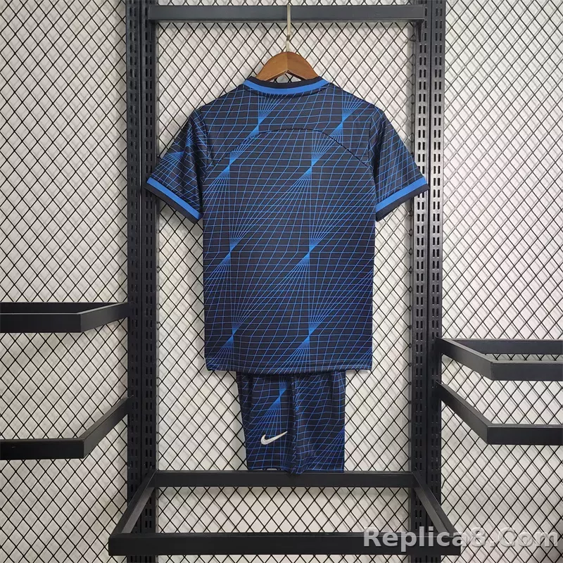 23-24 Chelsea Away Kids Kit(Jersey+Shorts) - detail