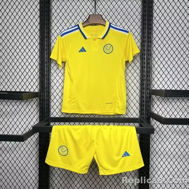 24-25 Leeds United Away Kids Kit Jersey+Shorts