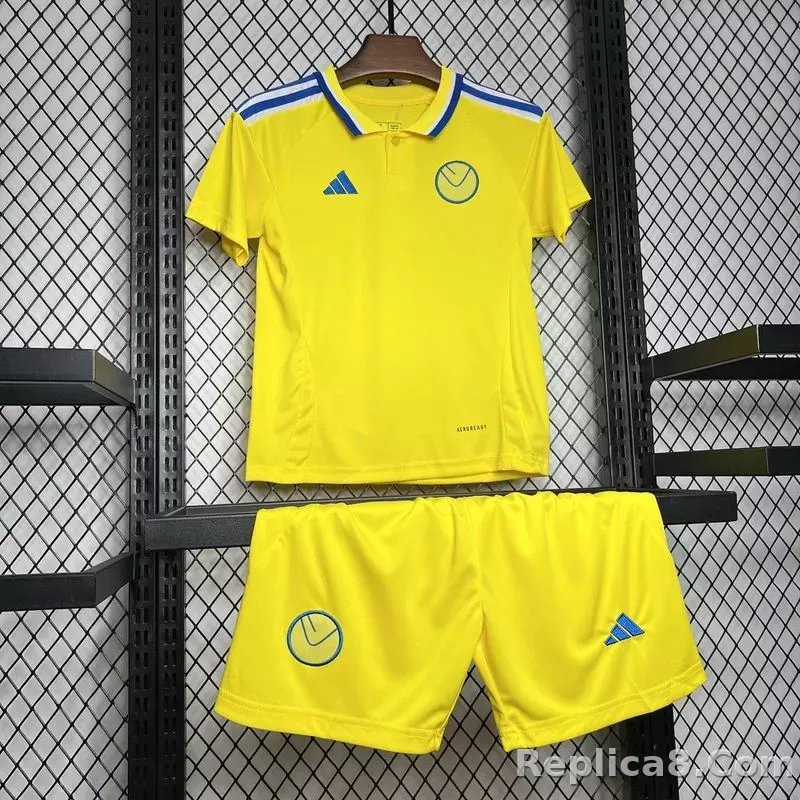 24-25 Leeds United Away Kids Kit Jersey+Shorts - detail