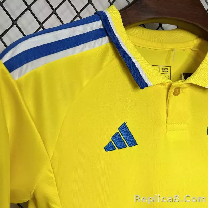 24-25 Leeds United Away Kids Kit Jersey+Shorts - detail