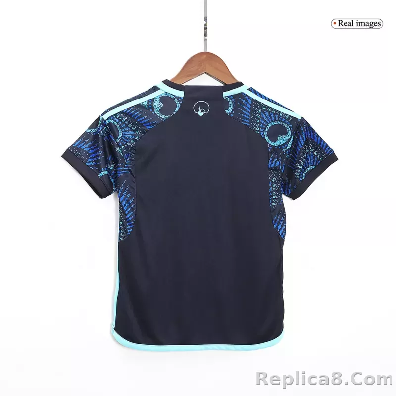 23-24 Leeds United Away Kids Kit Jersey+Shorts - detail