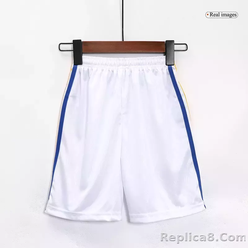 23-24 Leeds United Home Kids Kit Jersey+Shorts - detail