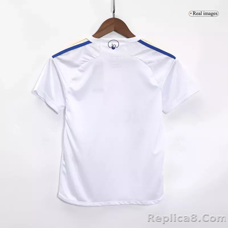 23-24 Leeds United Home Kids Kit Jersey+Shorts - detail
