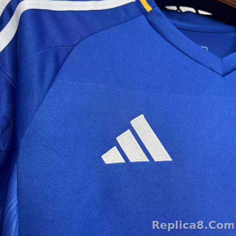 24-25 Leicester City Home Soccer Jersey - detail