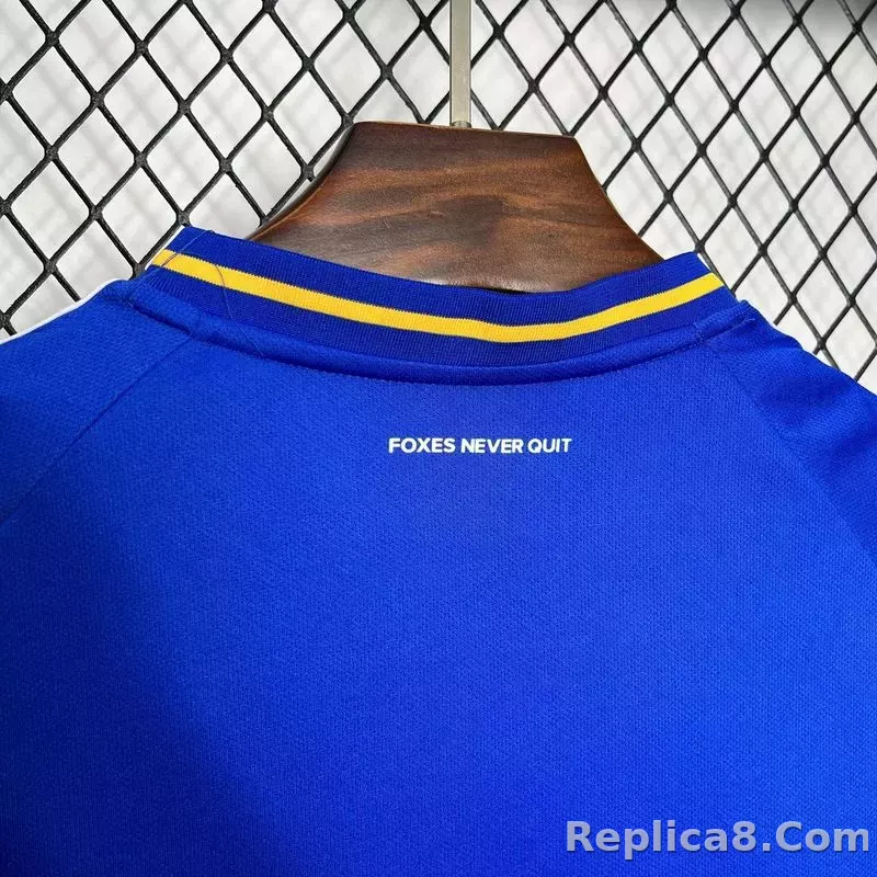 24-25 Leicester City Home Soccer Jersey - detail