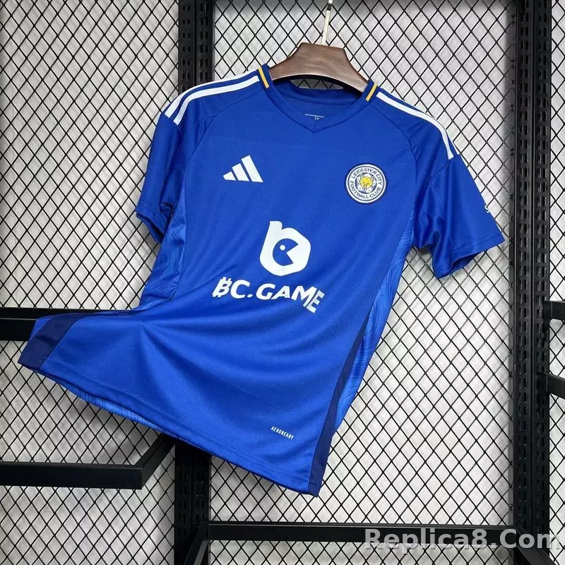 24-25 Leicester City Home Soccer Jersey - detail