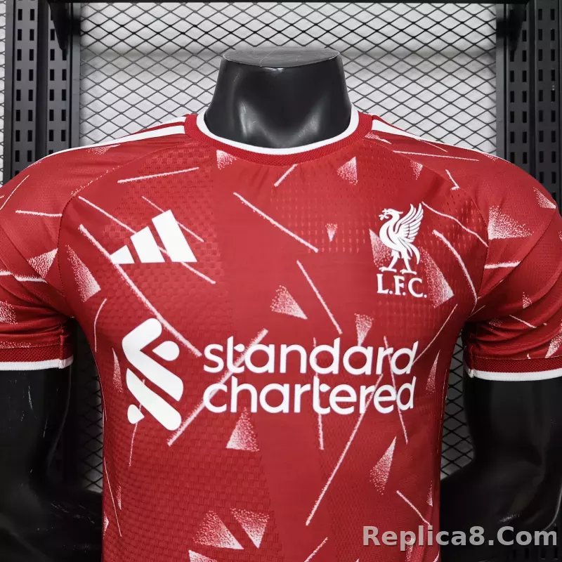 26-27 Liverpool Home Soccer Jersey Player Version - detail