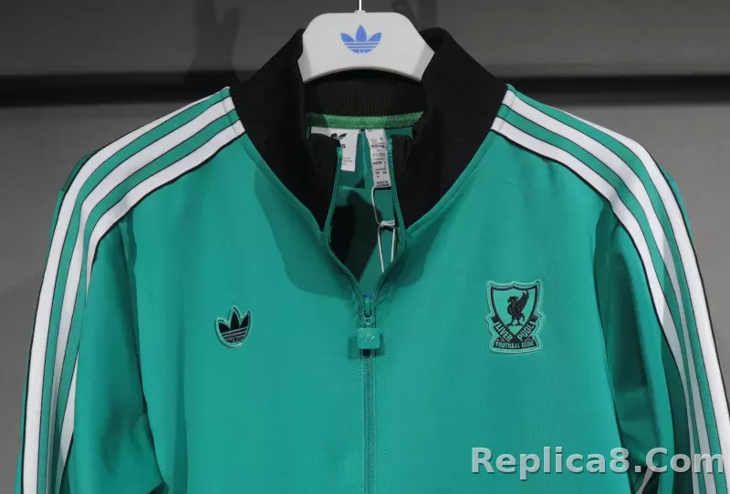 25-26 Liverpool FC Zipper Sweat Terrace Icons Track  Kit(Top+Pants) Green - detail