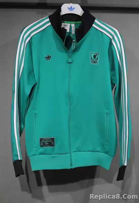 25-26 Liverpool FC Zipper Sweat Terrace Icons Track  Kit(Top+Pants) Green - detail