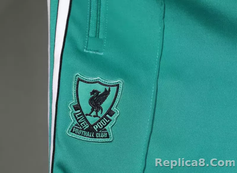 25-26 Liverpool FC Zipper Sweat Terrace Icons Track  Kit(Top+Pants) Green - detail