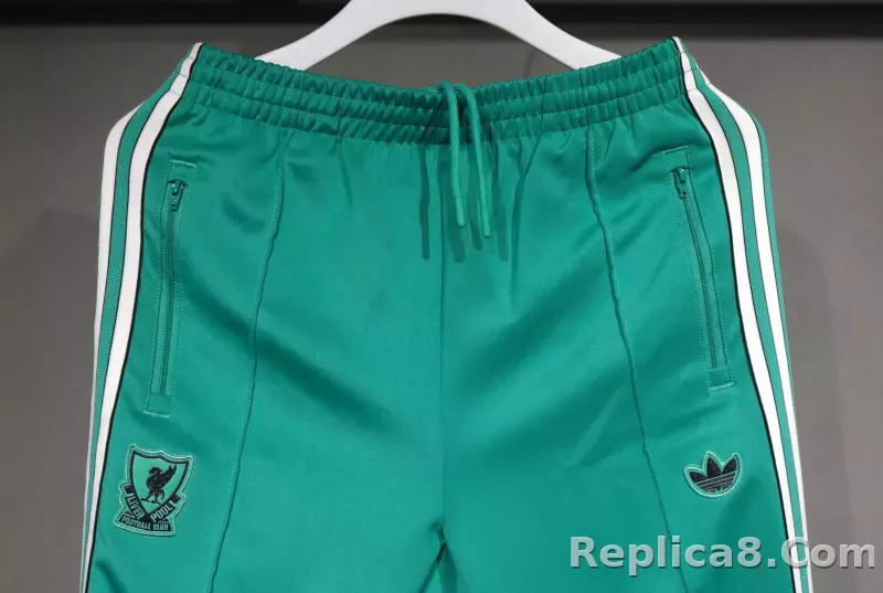 25-26 Liverpool FC Zipper Sweat Terrace Icons Track  Kit(Top+Pants) Green - detail
