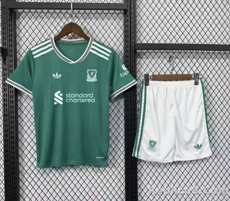 25-26 Liverpool Away Football Kids Kit Jersey+Shorts