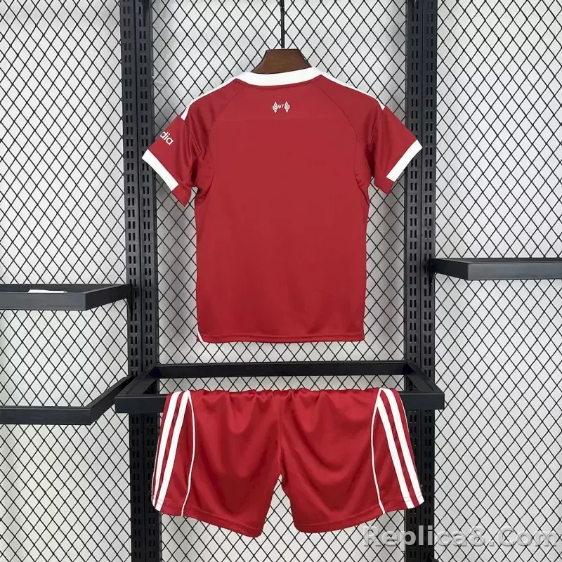 25-26 Liverpool Home Football Kids Kit Jersey+Shorts - detail