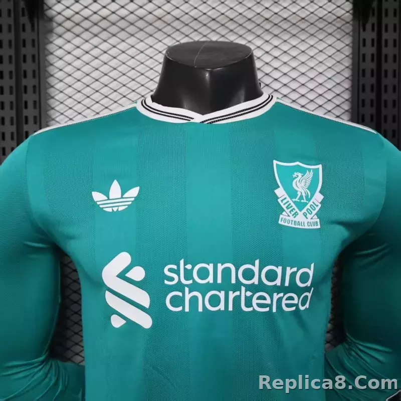 25-26 Liverpool Second Away Soccer Jersey Player Version Long Sleeve - detail