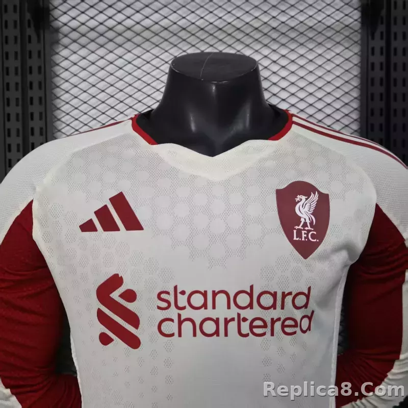 25-26 Liverpool Away Soccer Jersey Player Version Long Sleeve - detail