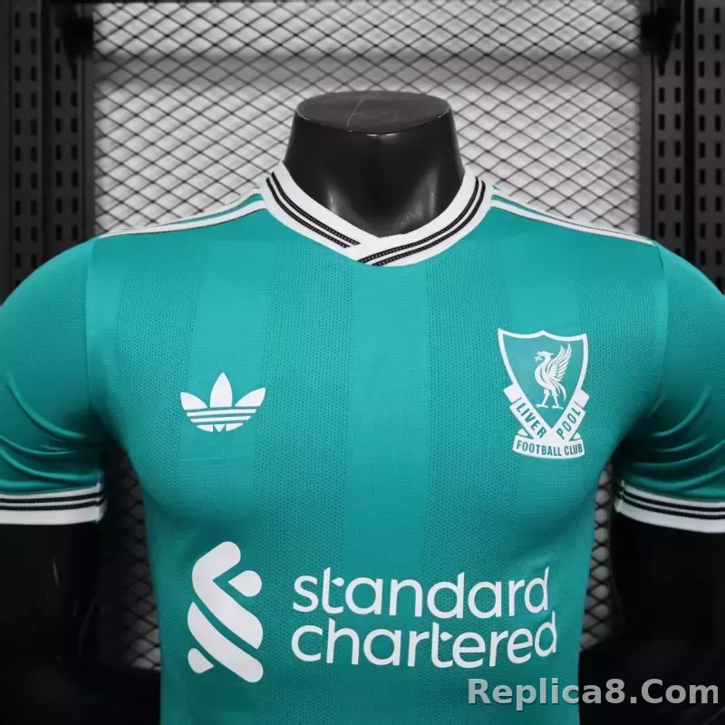 25-26 Liverpool Third Away Green Soccer Jersey - detail