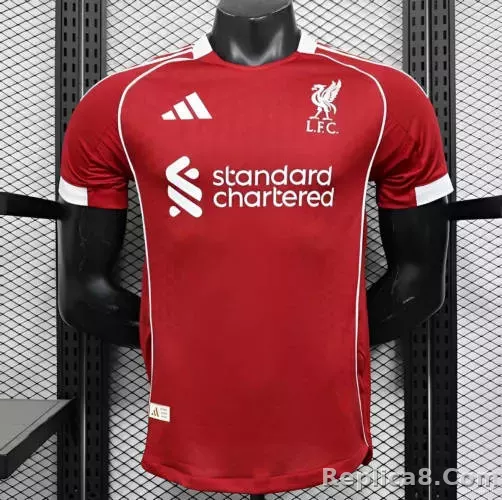 25-26 Liverpool Home Soccer Jersey Player Version