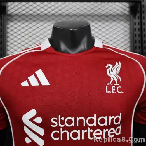 25-26 Liverpool Home Soccer Jersey Player Version - detail