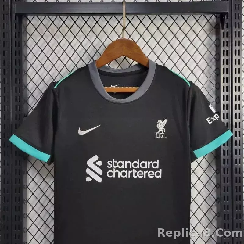 24-25 Liverpool Away Football Kids Kit Jersey+Shorts - detail