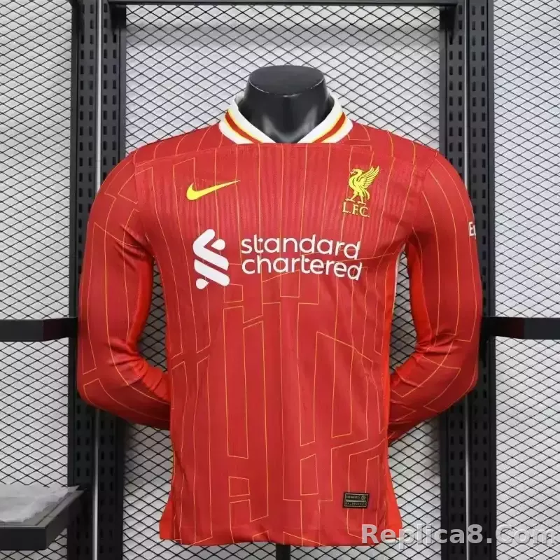 24-25 Liverpool Home Player Version Long Sleeve