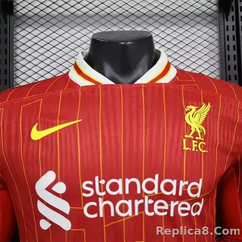 24-25 Liverpool Home Player Version Long Sleeve - detail