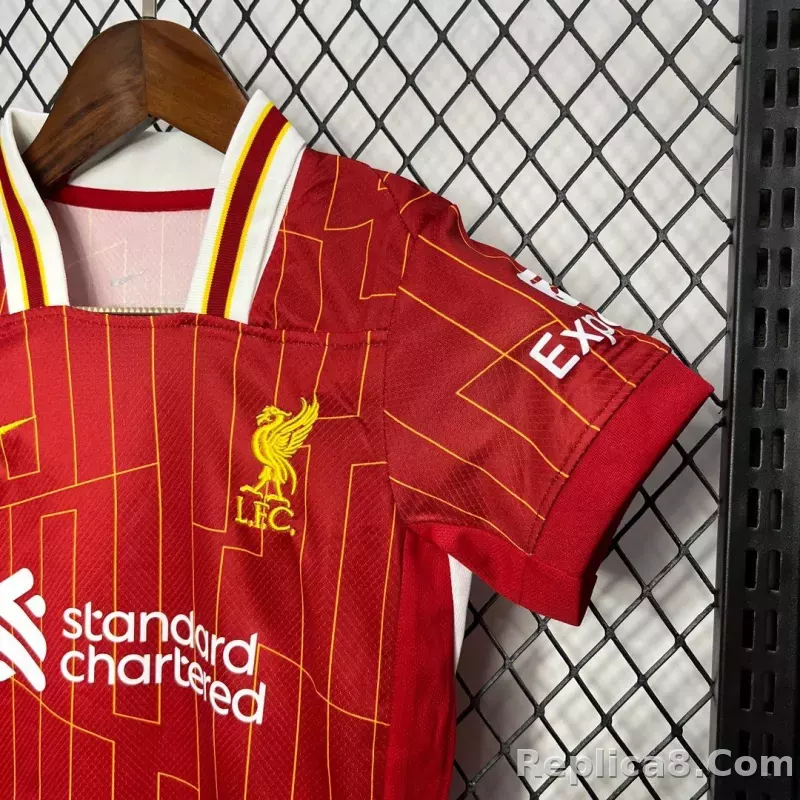 24-25 Liverpool Home Football Kids Kit Jersey+Shorts - detail