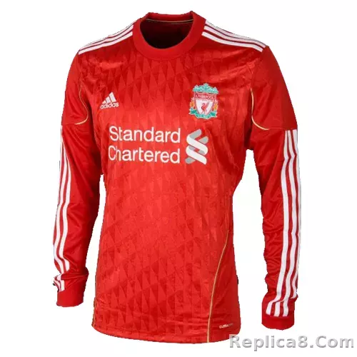 2011/12 Liverpool Home Retro Version Jersey Long Sleeve