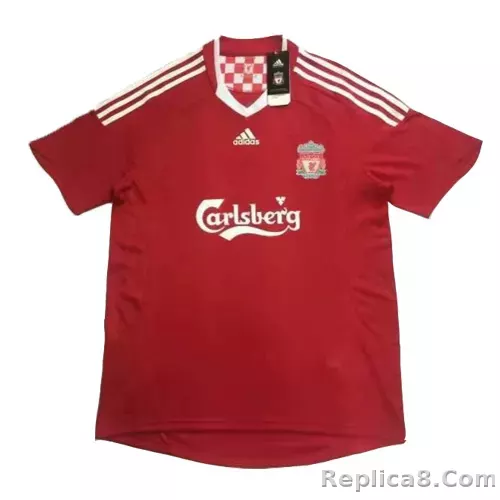 2008/09 Liverpool Home Retro Version Jersey - detail