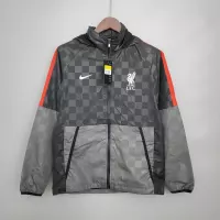 2021/2022 Liverpool Windbreaker Black-Grey Plaid Soccer Jersey 1:1 Thai Quality - view 1