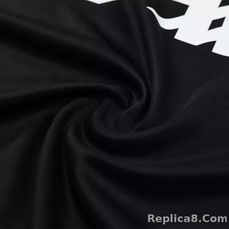 Kids Liverpool Zipper Sweatshirt Kit(Top+Pants) Black 2023/24 - detail