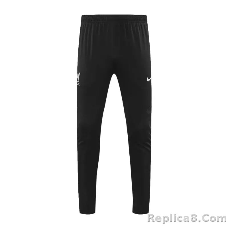 Kids Liverpool Zipper Sweatshirt Kit(Top+Pants) Black 2023/24 - detail