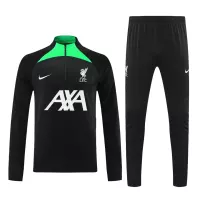 Kids Liverpool Zipper Sweatshirt Kit(Top+Pants) Black 2023/24 - view 13