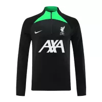 Kids Liverpool Zipper Sweatshirt Kit(Top+Pants) Black 2023/24 - view 21