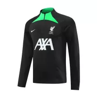 Kids Liverpool Zipper Sweatshirt Kit(Top+Pants) Black 2023/24 - view 4
