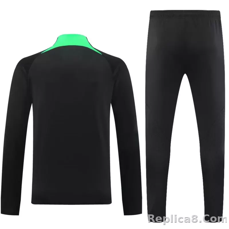 Liverpool Zipper Sweat Kit(Top+Pants) Black 2023/24 - detail