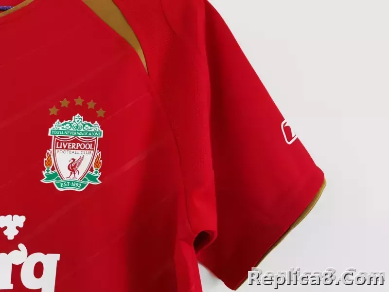 05-06 Liverpool Home Retro Jersey - detail