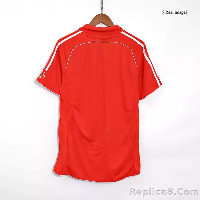 06-07 Liverpool Home Retro Jersey - detail