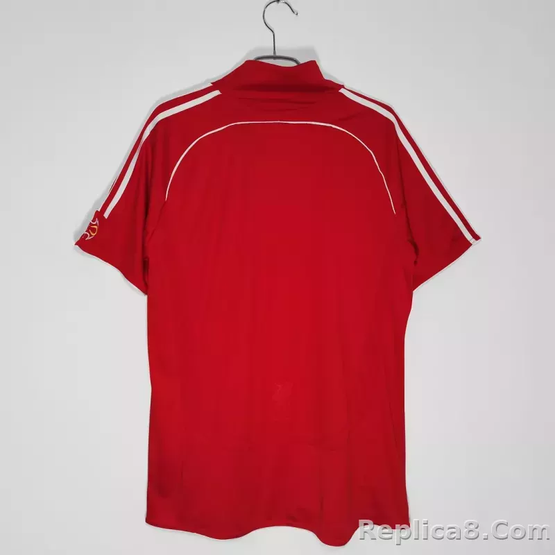 06-07 Liverpool Home Retro Jersey - detail