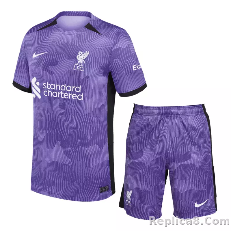 23-24 Liverpool Third Away Kit Jersey+Shorts