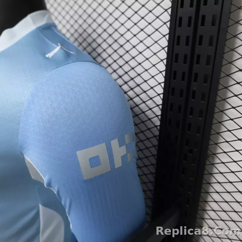 26-27 Manchester City Home Soccer Jersey Player Version Long Sleeve - detail