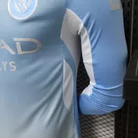 26-27 Manchester City Home Soccer Jersey Player Version Long Sleeve - view 6