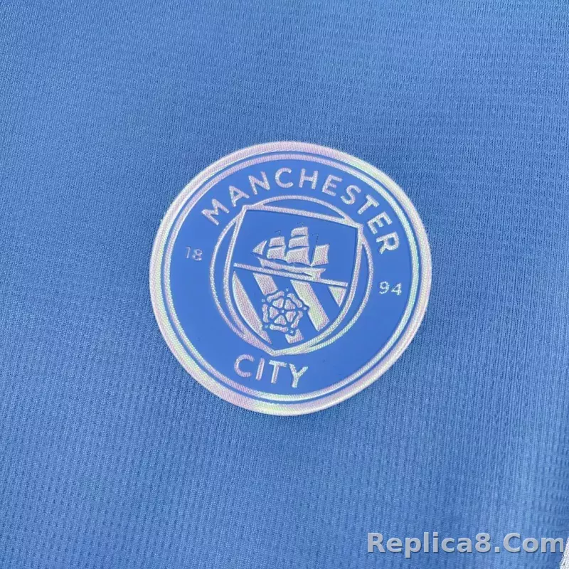 26-27 Manchester City Home Soccer Jersey - detail