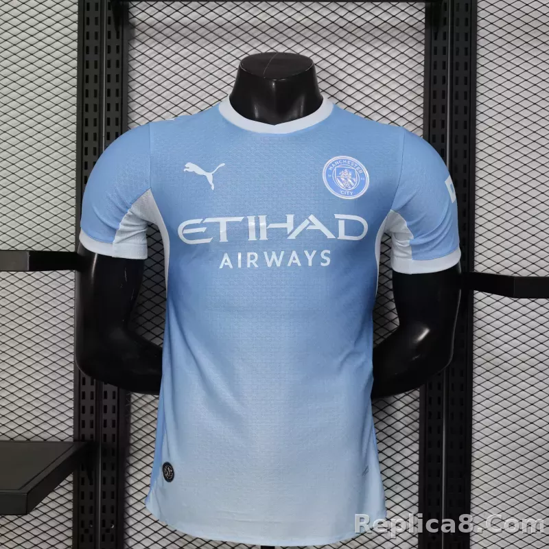 26-27 Manchester City Home Soccer Jersey Player Version