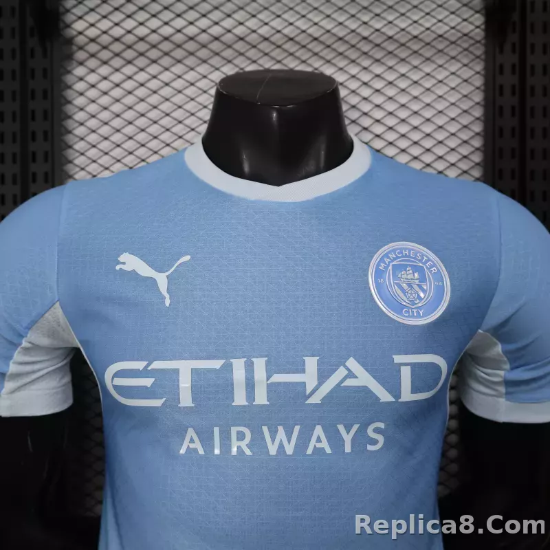 26-27 Manchester City Home Soccer Jersey Player Version - detail
