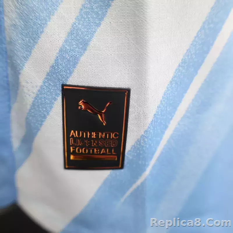 25-26 Manchester City Home Soccer Jersey Player Version Long Sleeve - detail