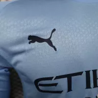 25-26 Manchester City Home Soccer Jersey Player Version Long Sleeve - view 12